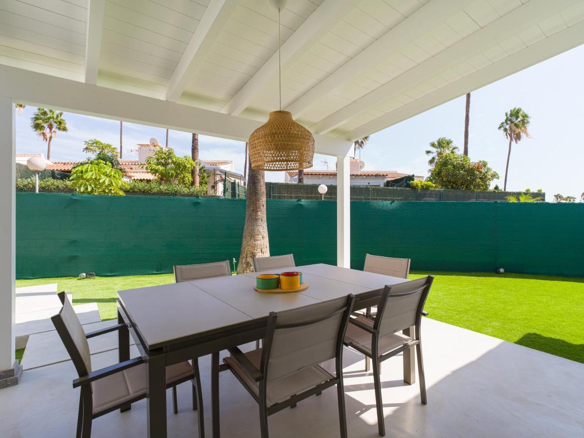 Aquarium Bungalow Private Jacuzzi, 3 Bedrooms, Ac And Bikes Maspalomas  Kültér fotó